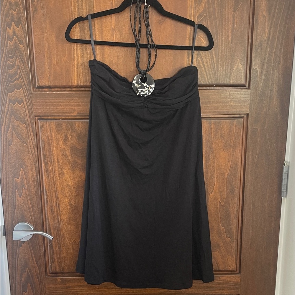 INC International Concepts Black Strapless Cocktail Dress